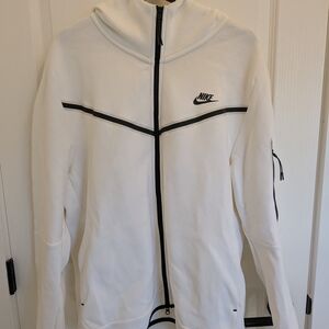 Nike White Full-Zip Hoodie